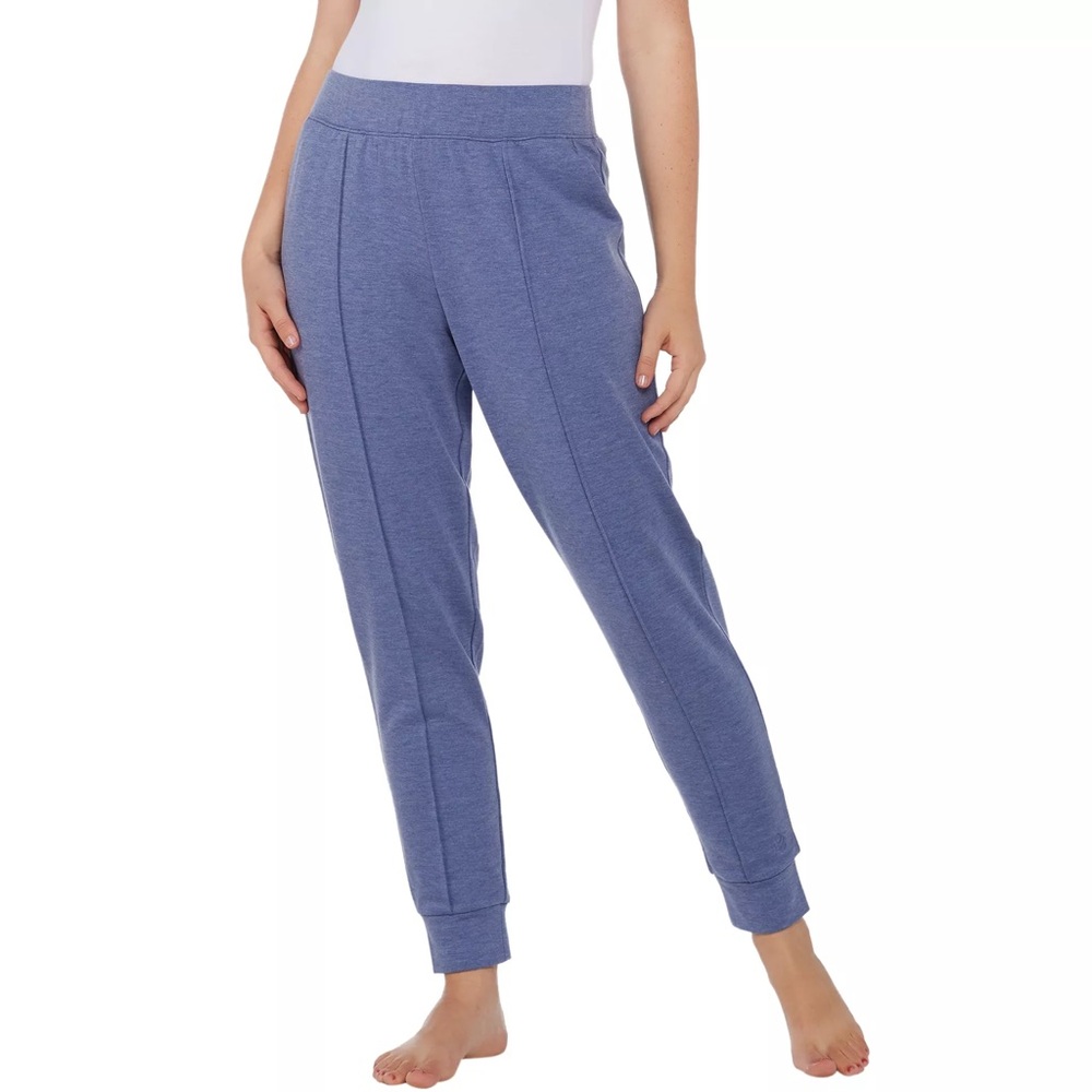 Cuddl Duds Comfortwear Jogger Pants in Light Blue, Women's P3X